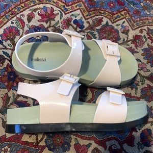 Wide Platform Melissa double Strap Sandals